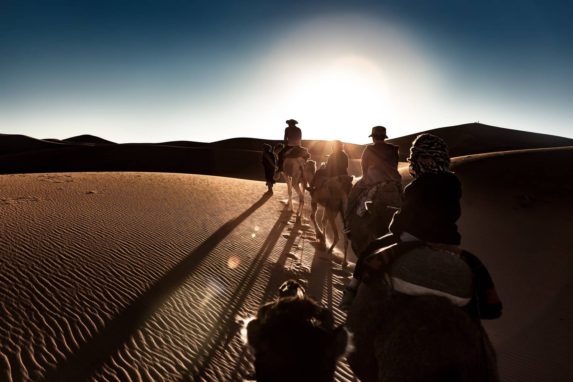  camel ride in Morocco